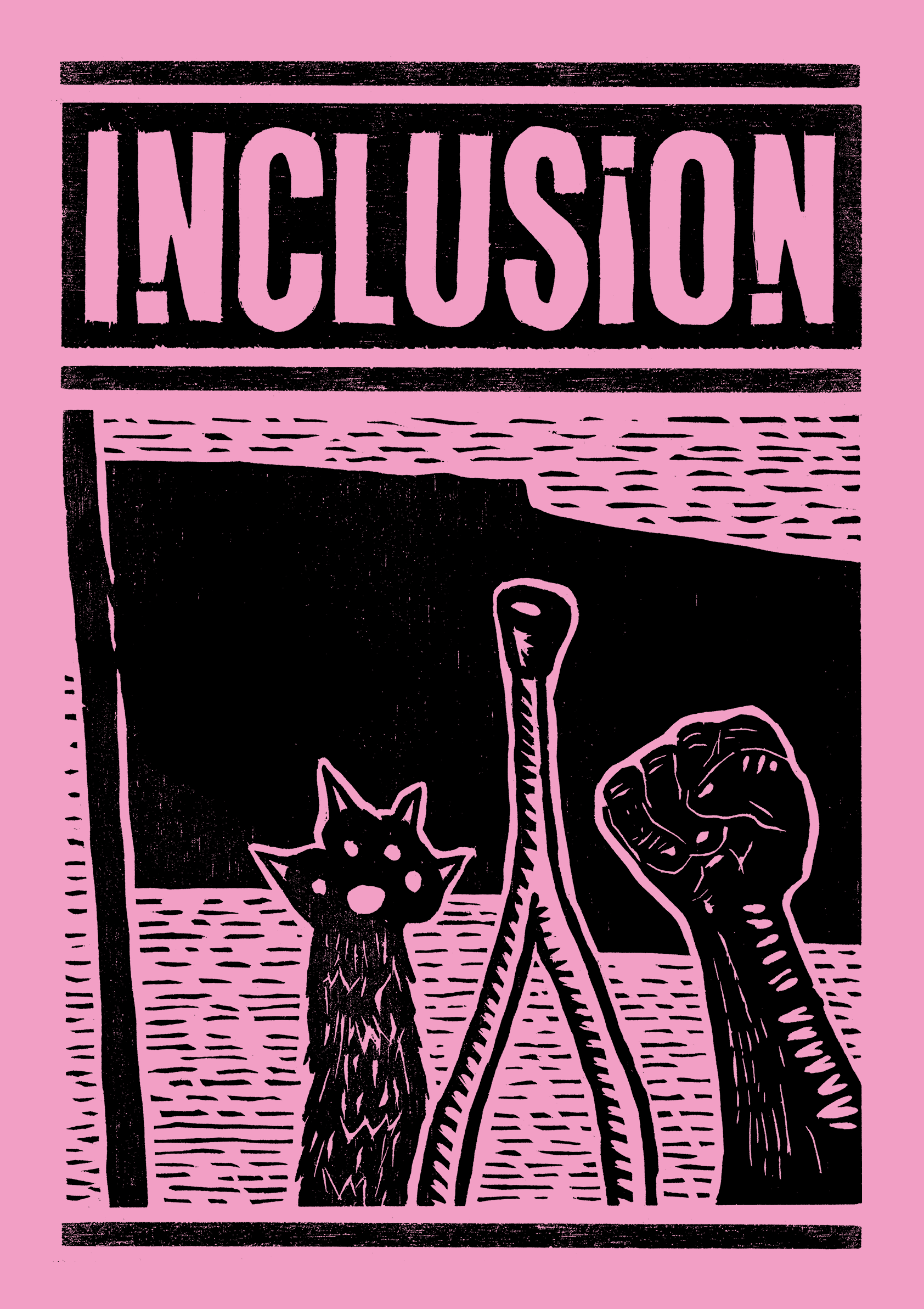 Inclusion woodcut